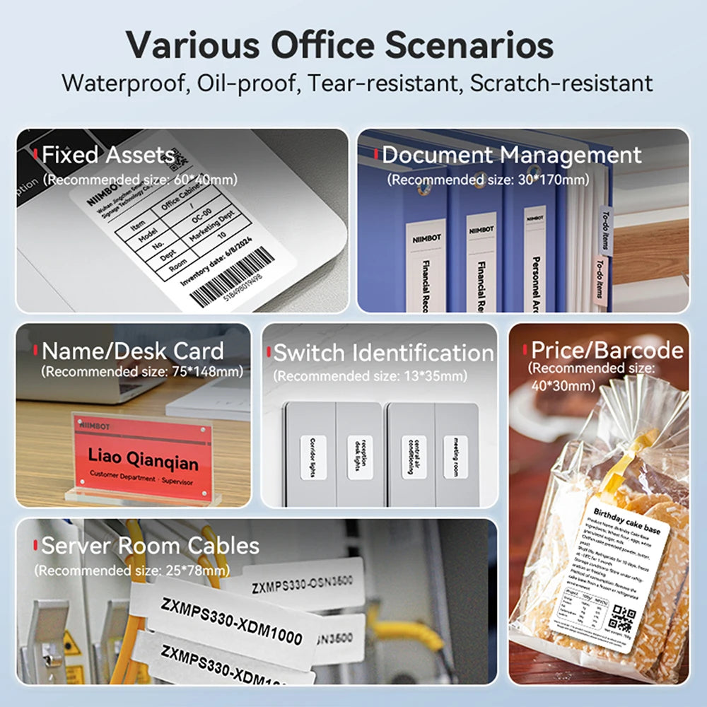 Portable  B1 Wireless Label Maker Adhesive Sticker Printer Labeling Machine DIY 20-50Mm Labels for Office Home