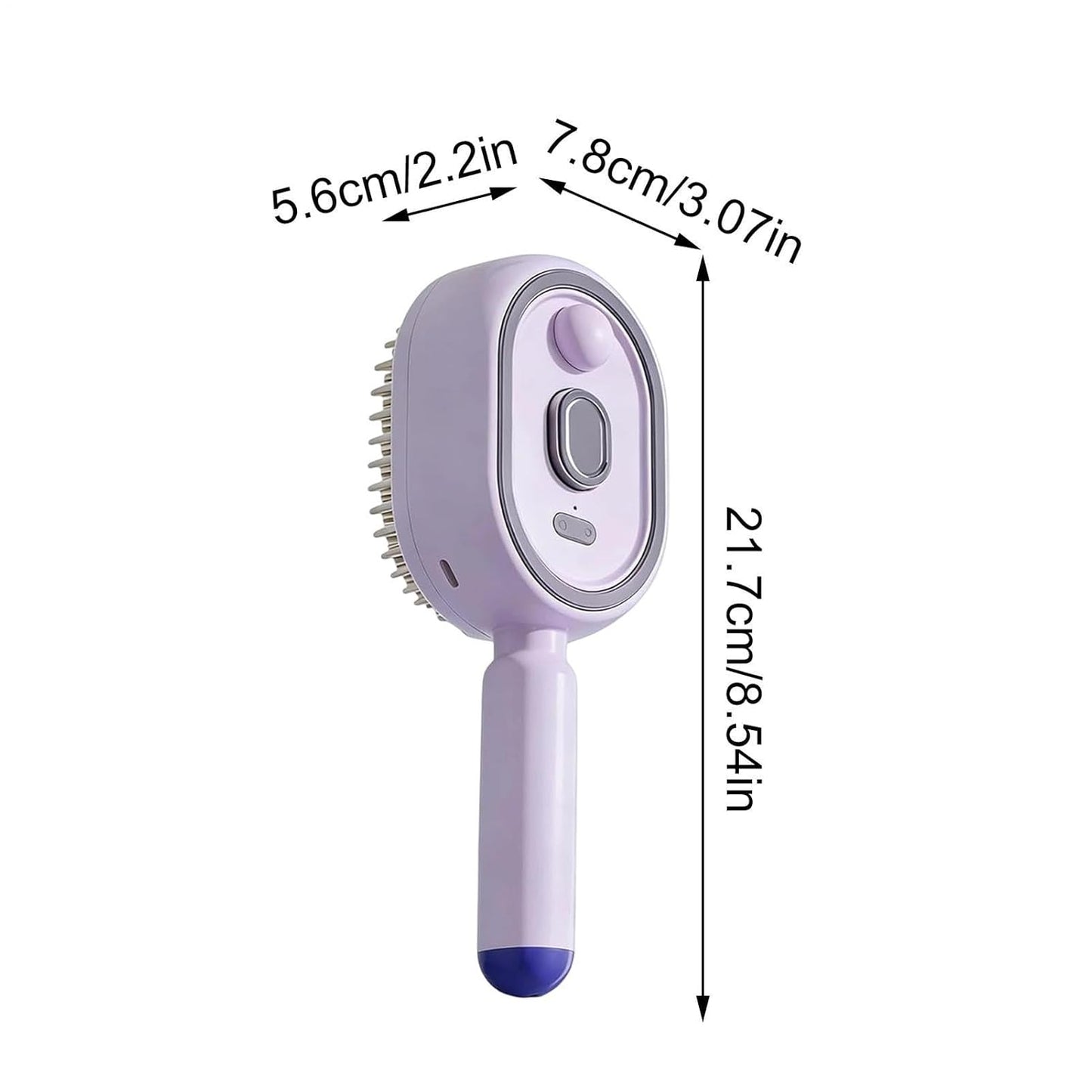 Electric Spray Air Cushion Massage Hair Brush, 2026 Electric Steaming Hair Straightener Brush, Rechargeable Detangling Steam Brushs for Hairs